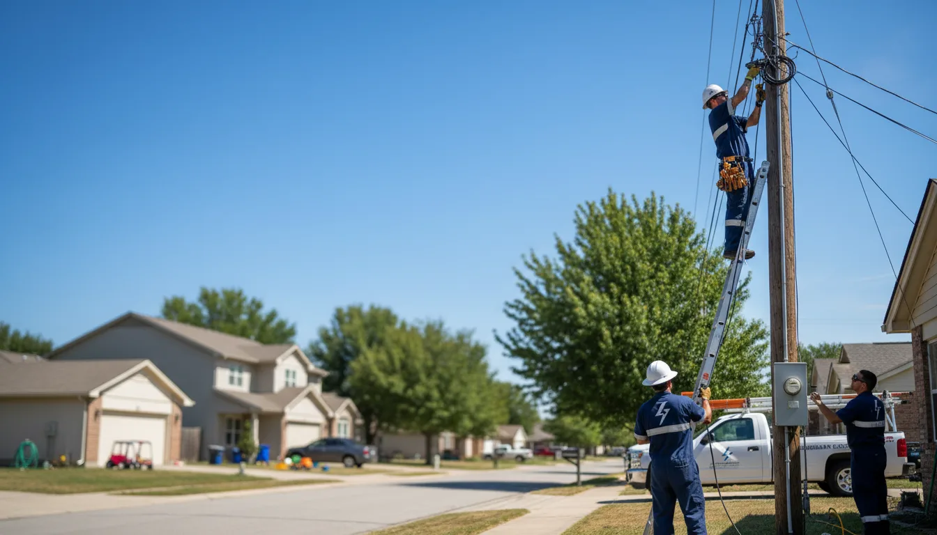 Residential electrician providing installation services in Hayes, VA